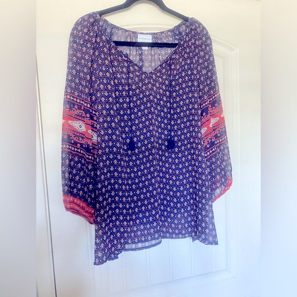 Liz Claiborne Boho Blouse w/Cami
